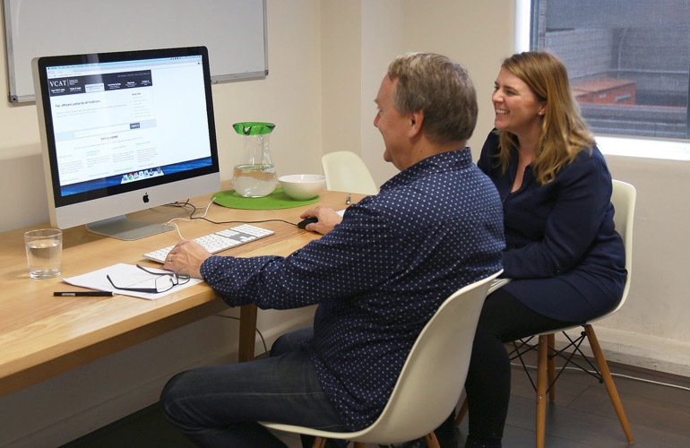 User testing the prototype to find out how useable the solution is